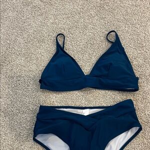 Cider Teal Triangle Bikini Set